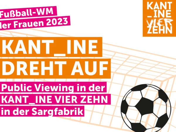 Flyer zum Public Viewing zur Fußball-WM der Frauen.