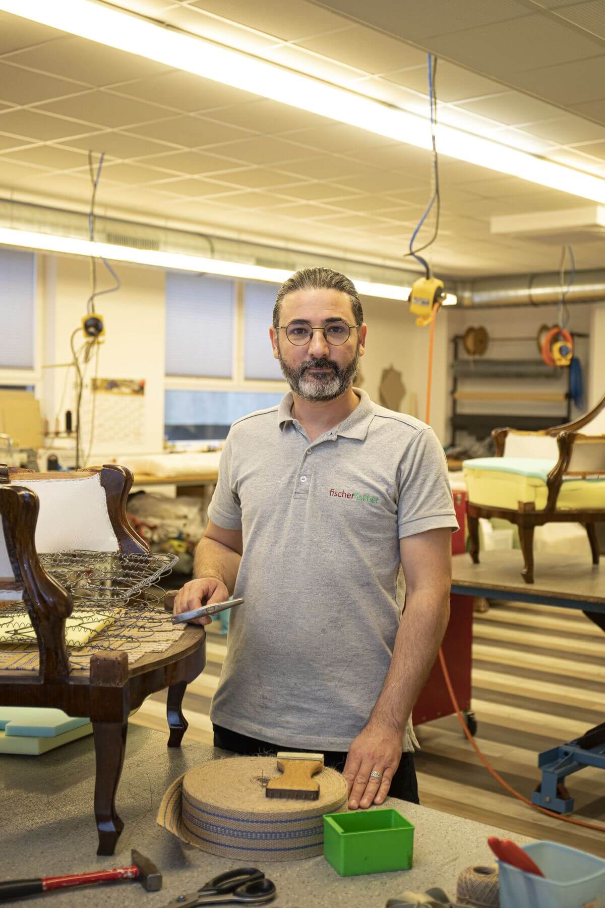 Servet Ünal stellt bei der Markus Fischer GmbH richtige Kunstwerke her.